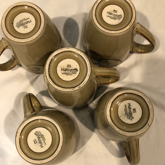 5 ea. Mug Black Scroll by PFALTZGRAFF - Picture 7 of 7